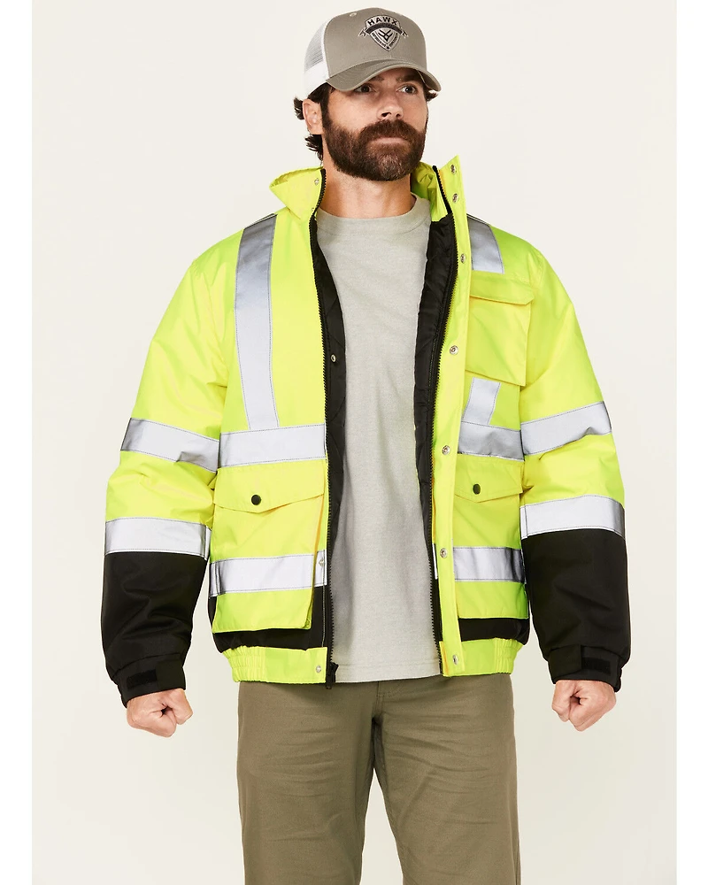 Hawx Men's Hi-Vis Bomber Jacket