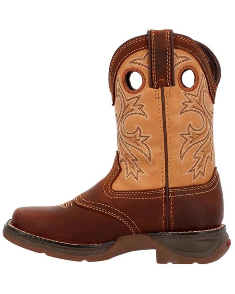 Durango Boys' Lil Rebel Embroidered Western Boots - Broad Square Toe