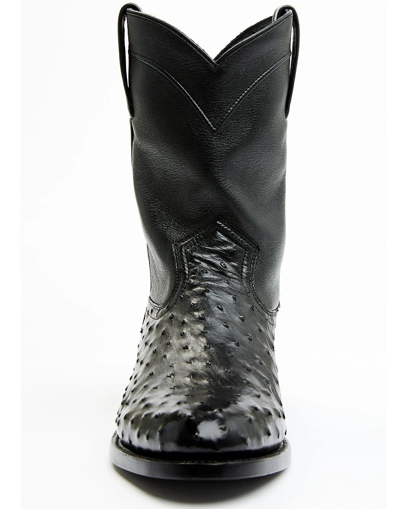 Cody James Black 1978® Men's Carmen Exotic Full-Quill Ostrich Roper Boots - Round Toe