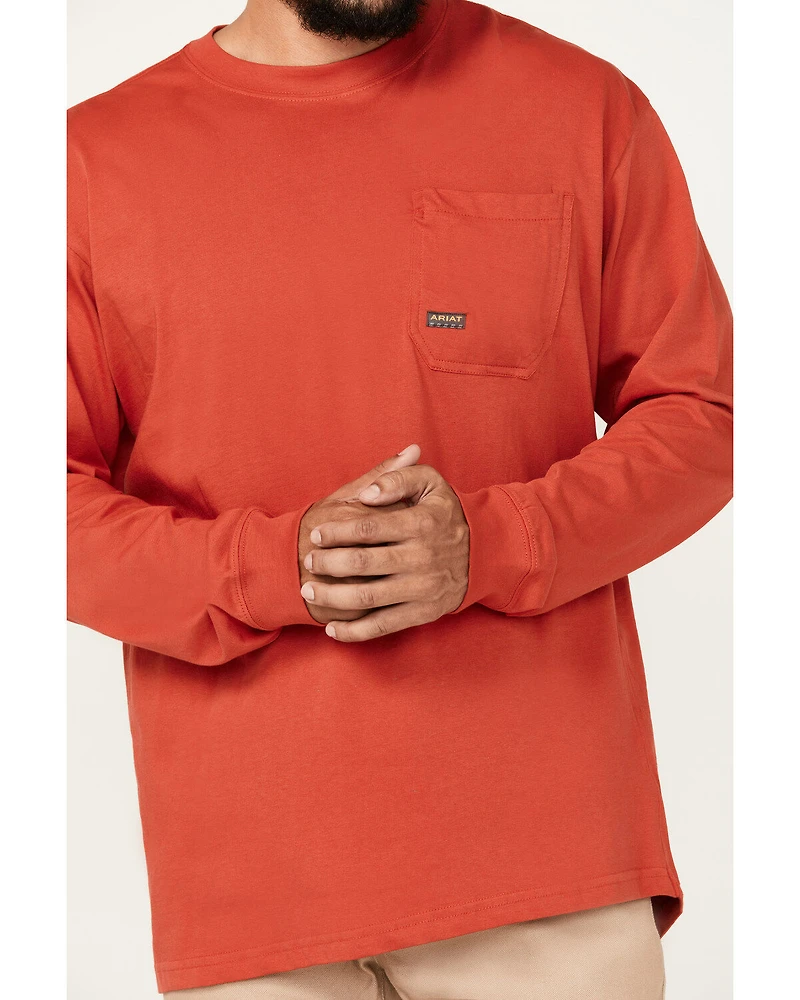 Ariat Men's Rebar Cotton Strong Stacking Dimes Long Sleeve Graphic T-Shirt