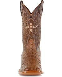Cody James Men's Burnished Caiman Exotic Boots - Wide Square Toe
