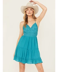 Shyanne Women's Lace Bustier Mini Dress