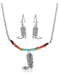 Montana Silversmiths Women's Colorstruck Cowboy Boot Beaded Jewelry Set - 2 Piece