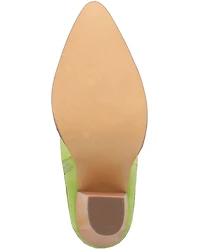 Dingo Women's Crazy Train Leather Booties - Round Toe