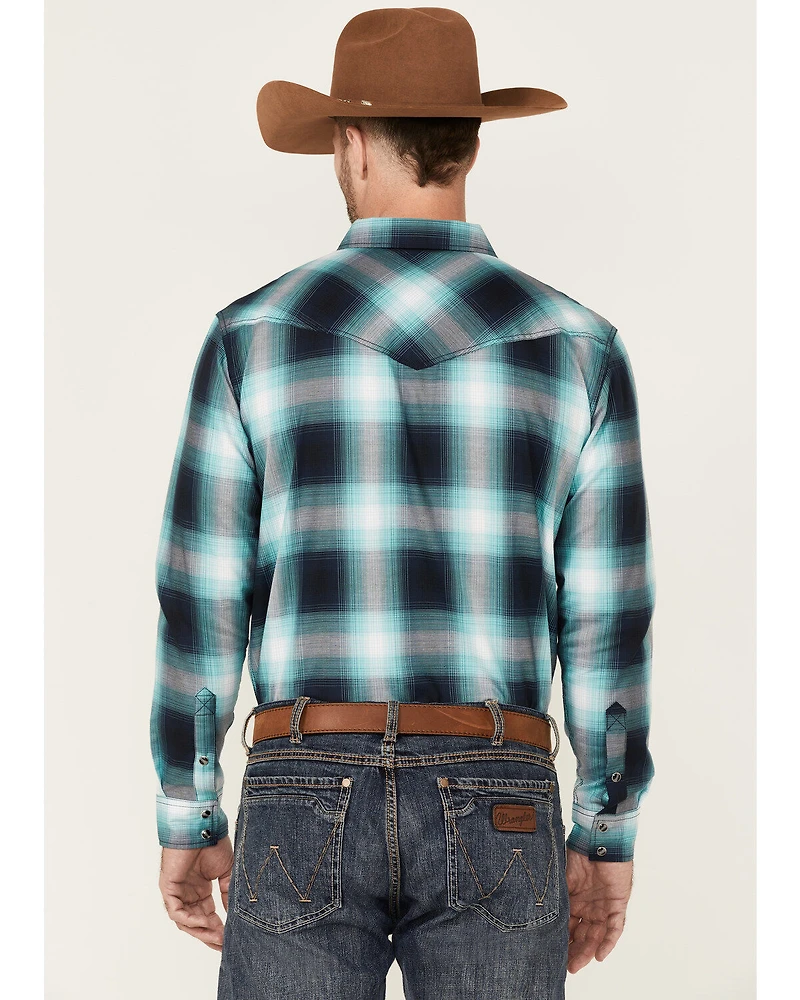 Cody James Men's Gateway Large Plaid Long Sleeve Snap Western Shirt