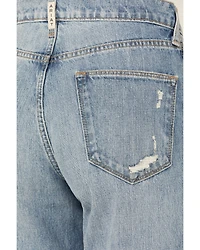 Ariat Women's Dominca Medium Wash Rodeo Quincy High Rise Tomboy Relaxed Straight Jeans