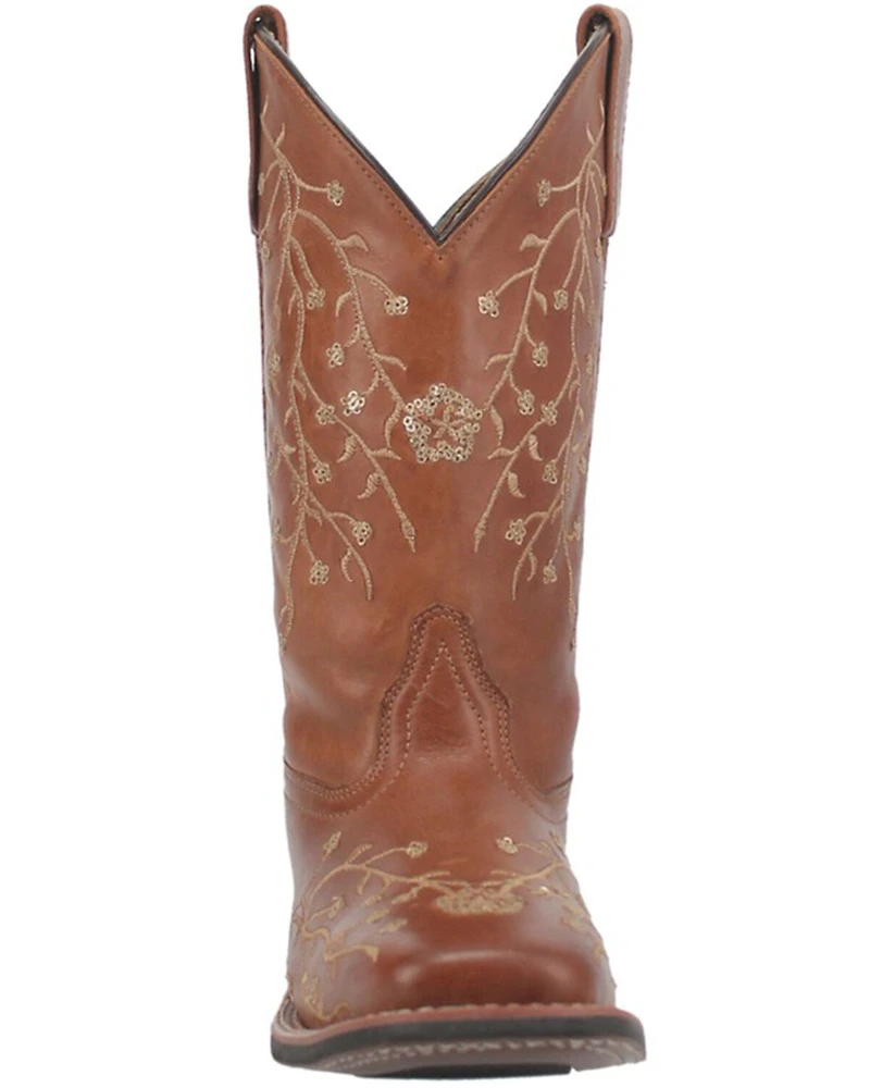 Laredo Women's Sequin Embellished Western Boots - Broad Square Toe