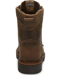 Justin Men's J-Max 8" Blueprint Lace-Up EH Work Boots - Soft Toe