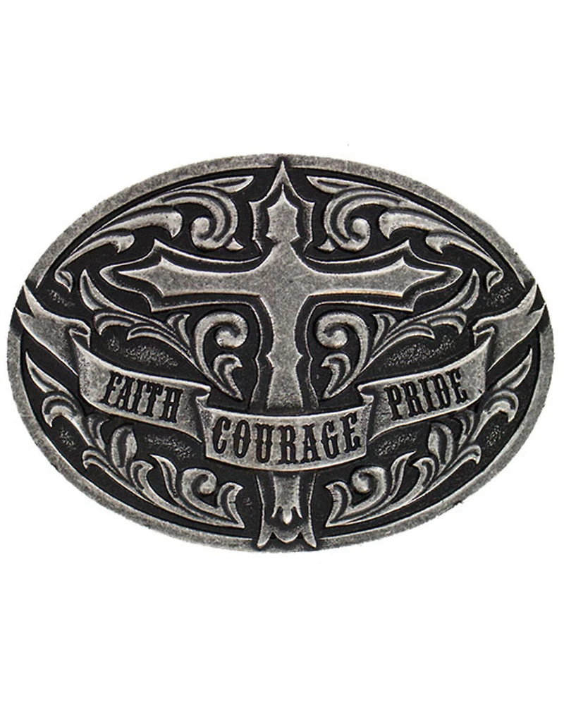 Cody James® Faith Courage Pride Belt Buckle