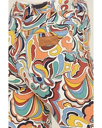 Wrangler Women's Latigo Printed High Rise Heritage Flare Stretch Denim Jeans