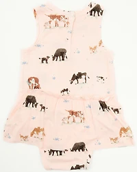 Angel Dear Infant Girls' Families Onesie with Skirt