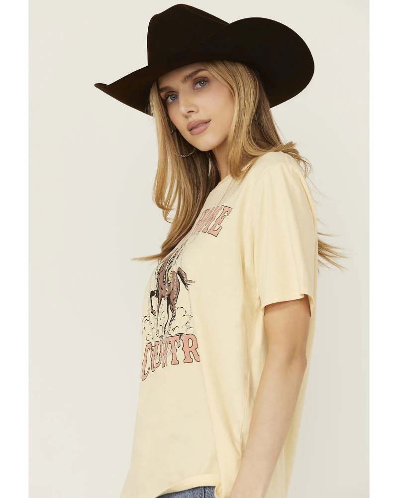 Shyanne Women's Rhinestone Horseshoe Short Sleeve Graphic Tee