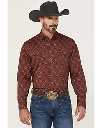 Rodeo Clothing Men's Boot Barn Exclusive Paisley Print Long Sleeve Snap Western Shirt