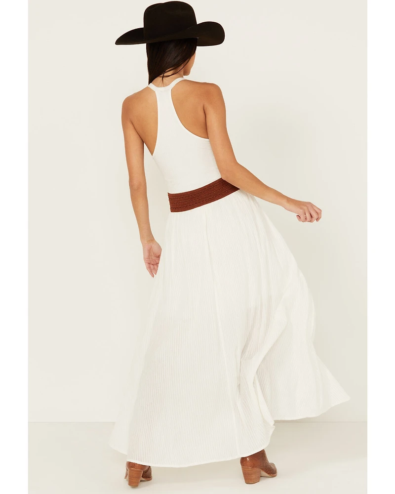 Shyanne Women's Lace Inset Maxi Skirt