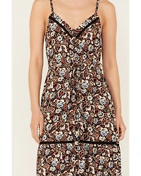 Idyllwind Women's Floral Print Sleeveless Maxi Dress