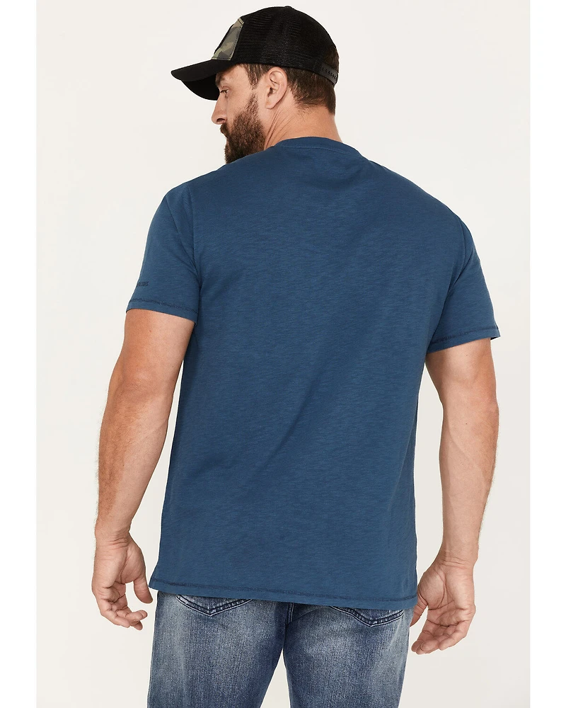 Brothers and Sons Men's Mountain Range Circle Graphic T-Shirt