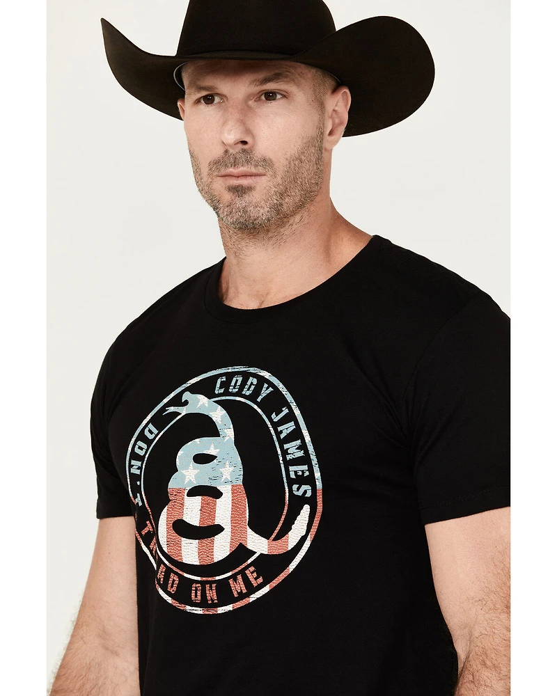 Cody James Men's Snake Circle Short Sleeve Graphic T-Shirt