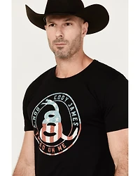 Cody James Men's Snake Circle Short Sleeve Graphic T-Shirt