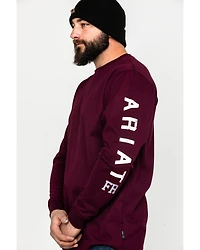 Ariat Men's FR Roughneck Skull Logo Crew Long Sleeve Work Tee - Tall