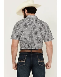 Gibson Men's Haven Geo Print Short Sleeve Snap Western Shirt