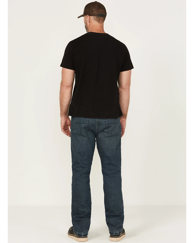 Hawx Men's Wellington Medium Wash Lined Straight Stretch Denim Jeans