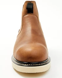 Hawx Men's Crazy Horse Wedge Chelsea Work Boots - Composite Toe