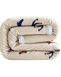 HiEnd Accents Wild Horse Campfire Sherpa Throw