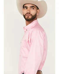 Ariat Men's Classic Fit Solid Twill Long Sleeve Button Down Western Shirt