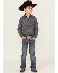 Rock & Roll Denim Boys' Medium Wash Bootcut Stretch Jeans
