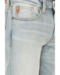 Moonshine Spirit Men's Gotham Wash Decker Slim Straight Stretch Denim Jeans