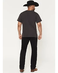 Levi’s Men’s 557 Run The Road Rinse Black Western Straight Denim Jeans