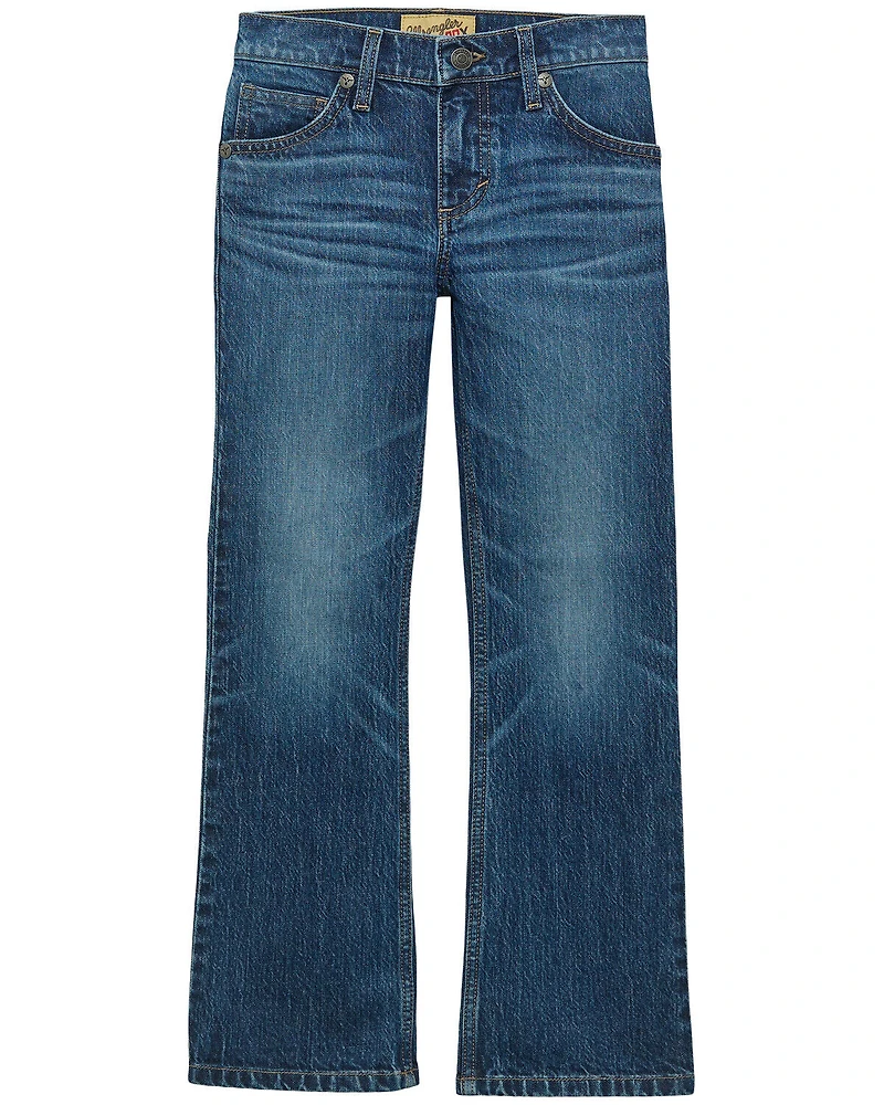 Wrangler 20X Little Boys' Dark Wash Slim Bootcut Stretch Denim Jeans