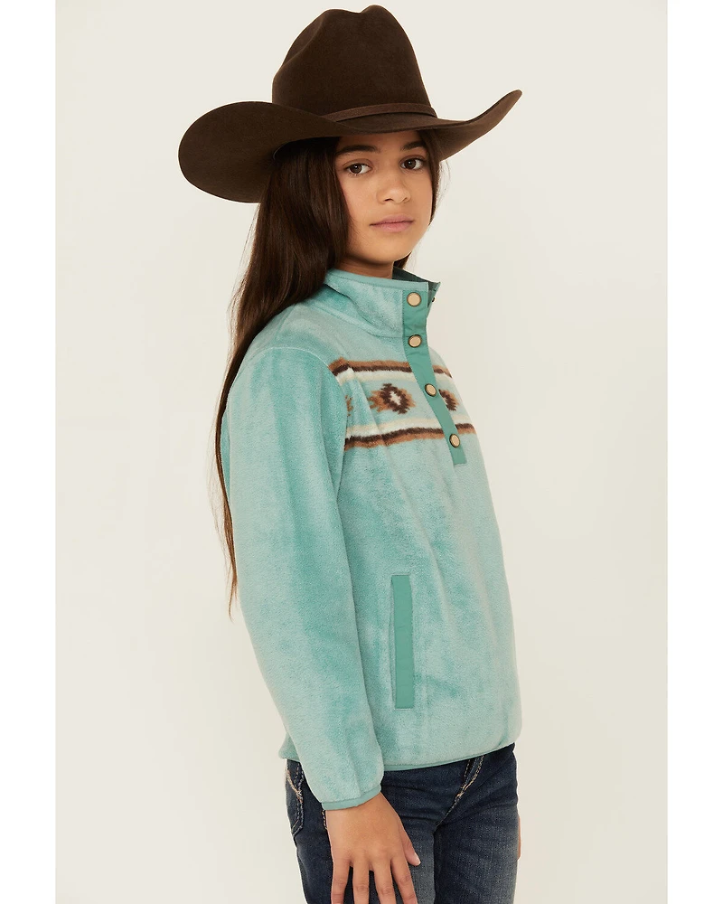Cruel Girl Girls' Southwestern Fleece Pullover
