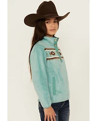 Cruel Girl Girls' Southwestern Fleece Pullover