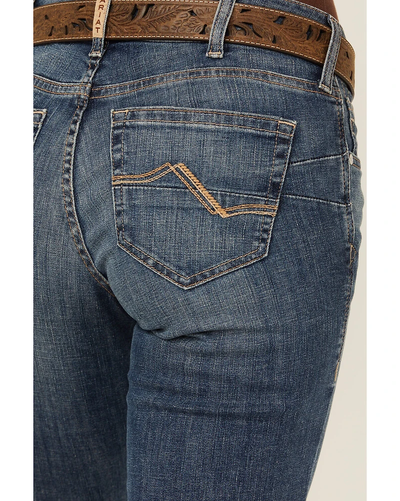 Ariat Women's Abigail Dark Wash Perfect Rise Straight Stretch Denim Jeans