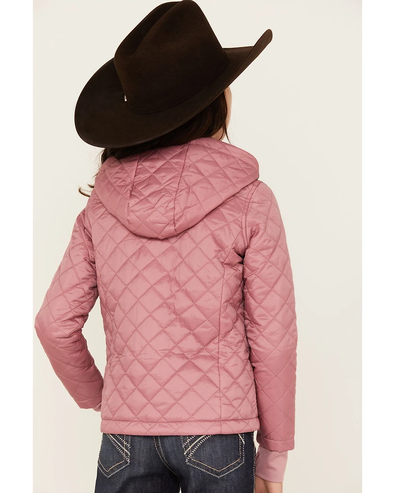 Shyanne Girls' Diamond Hooded Puffer Jacket