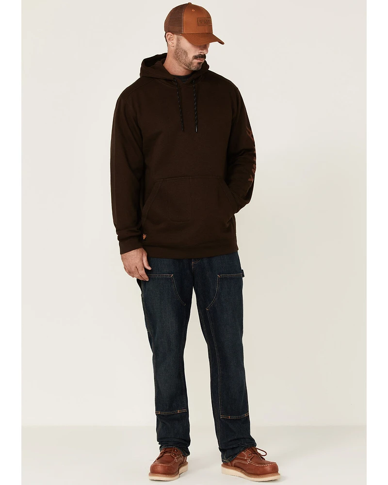 Hawx Men's Primo Logo Graphic Fleece Hooded Work Sweatshirt