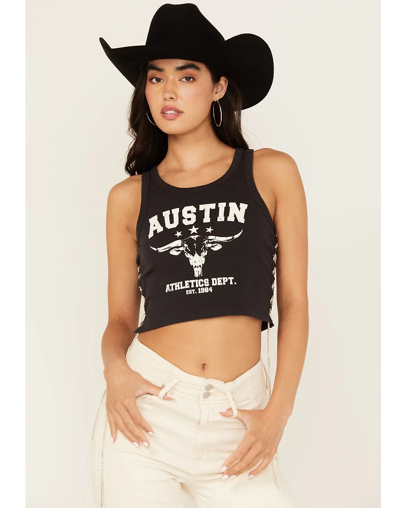 Blended Women's Austin Lace-Up Graphic Tank
