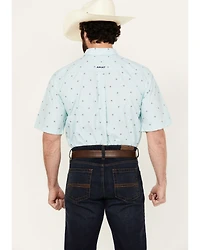 Ariat Men's Royce Geo Print Short Sleeve Button-Down Western Shirt