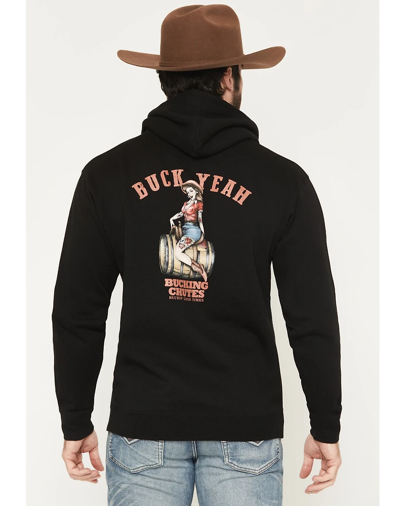 Bucking Chutes Men's Barrel Bettie Graphic Hooded Sweatshirt