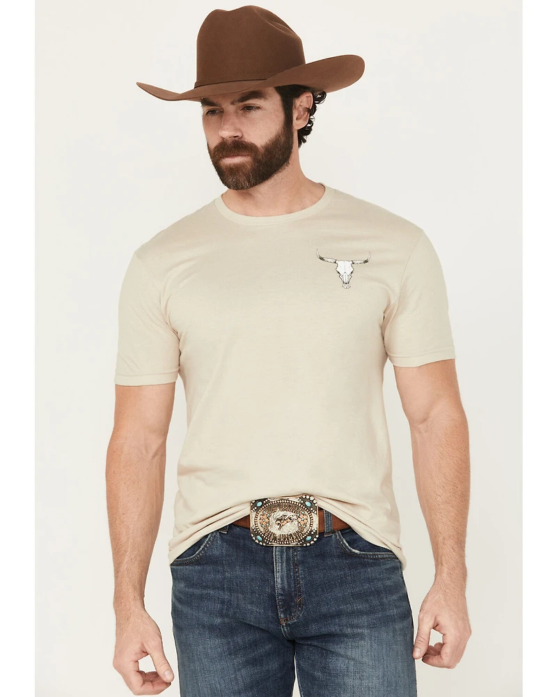 Cowboy Hardware Men's Mess With The Bull Short Sleeve Graphic T-Shirt