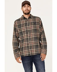 Brothers and Sons Men's Everyday Plaid Long Sleeve Button Down Western Flannel Shirt