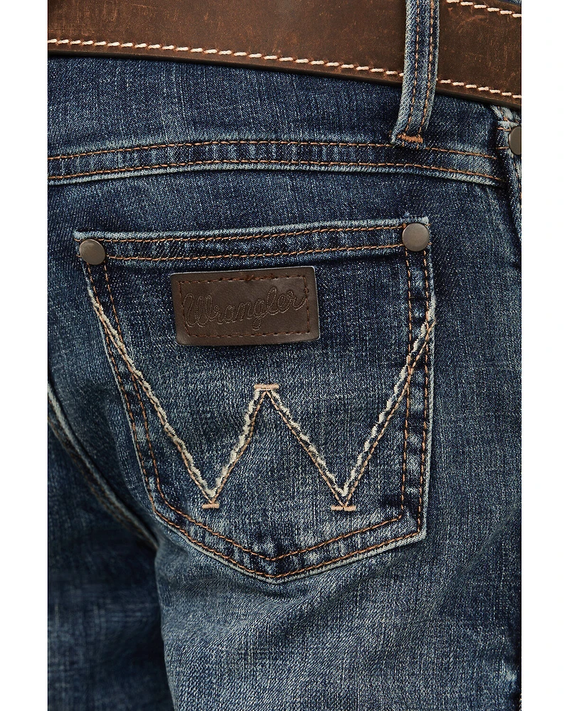 Wrangler Retro Boys' Layton Dark Wash Slim Bootcut Jeans
