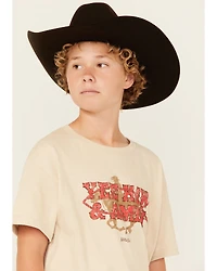 Kerusso Boys' Yee Haw & Amen Short Sleeve Graphic Tee