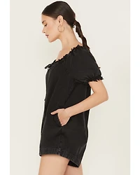 Free People Women's Daisy Denim Babydoll Romper