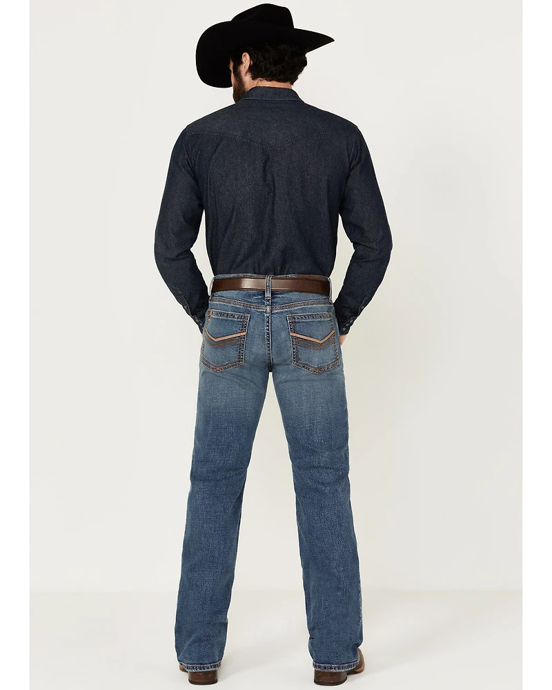 Cody James Men's Bronco Wash Wyatt Slim Bootcut Stretch Denim Jeans