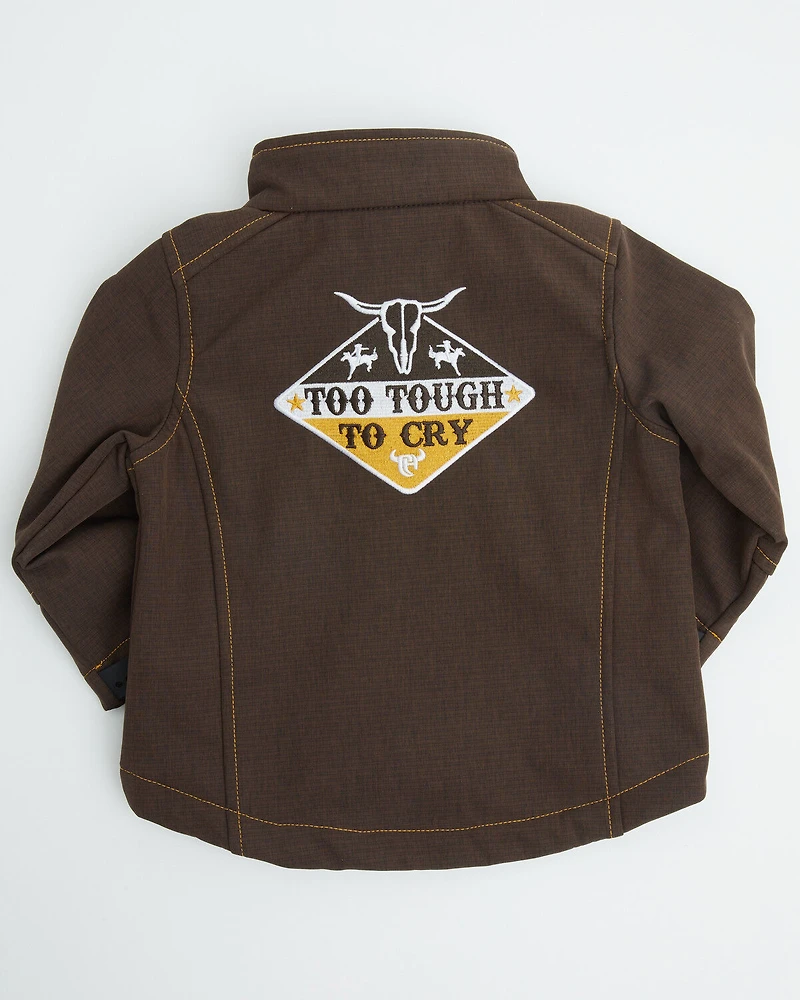 Cowboy Hardware Toddler Boys' Too Tough Embroidered Softshell Jacket