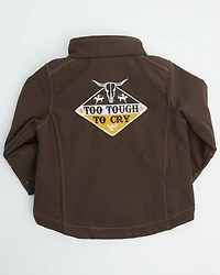 Cowboy Hardware Toddler Boys' Too Tough Embroidered Softshell Jacket