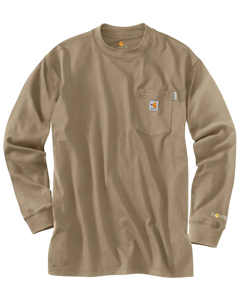 Carhartt Men's Flame Resistant Force Long Sleeve Work T-Shirt - Big