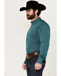 Resistol Men's Jackson Business Micro Striped Long Sleeve Button-Down Western Shirt